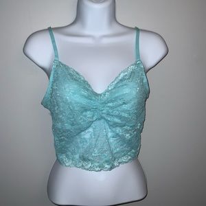 Victoria’s Secret Teal Lace Bralette Sz M- Like New